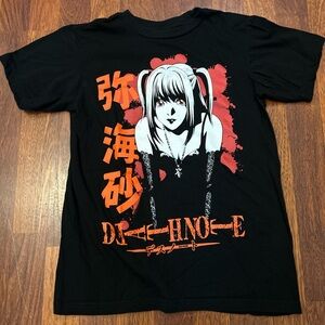 Death Note Misa Amane Anime Black Graphic Tshirt Size Small